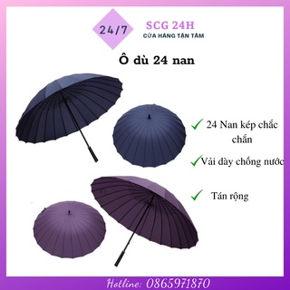 Dù Đi Mưa, Dù Che Nắng 24 Nan, Khung Chắc Chắn, Vòm Rộng Cho 3 Người