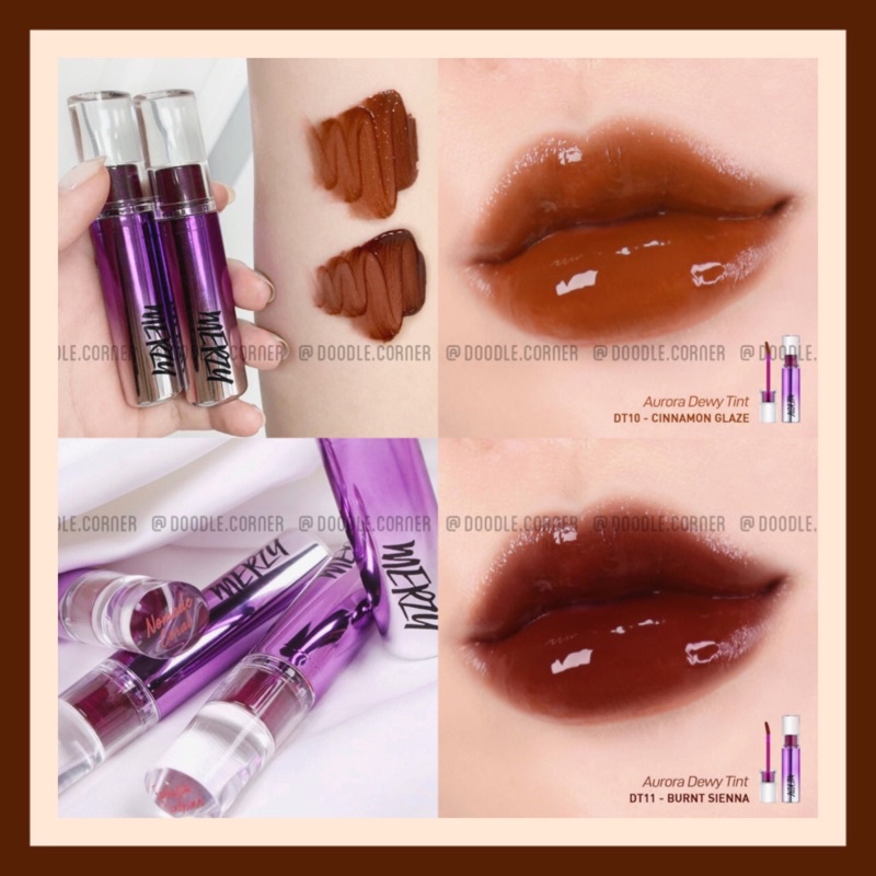 Son tint bóng siêu lì Merzy Aurora Dewy Tint 2020