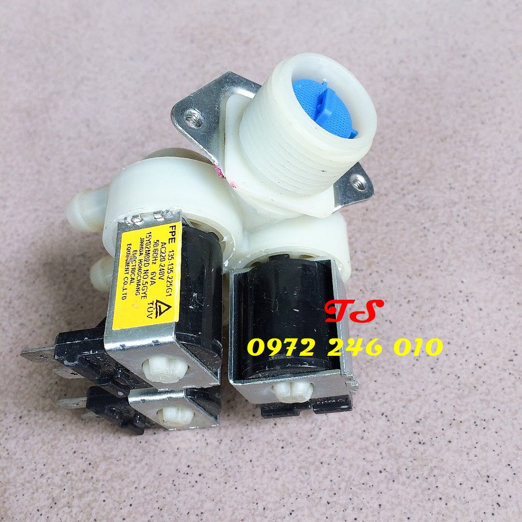 Van cấp nước ba cổng máy giặt Samsung/ LG đa năng 3 cửa [FREESHIP] Van cấp 3 cổng đa năng