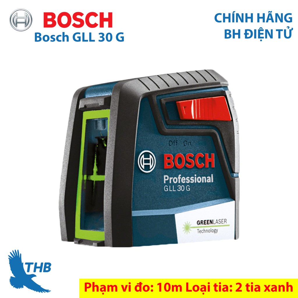 Máy cân bằng laser tia xanh Bosch GLL 30 G Máy lấy cốt laser dùng chân máy 1/4"