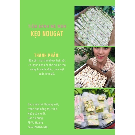 250gr kẹo nougat vị dâu tây