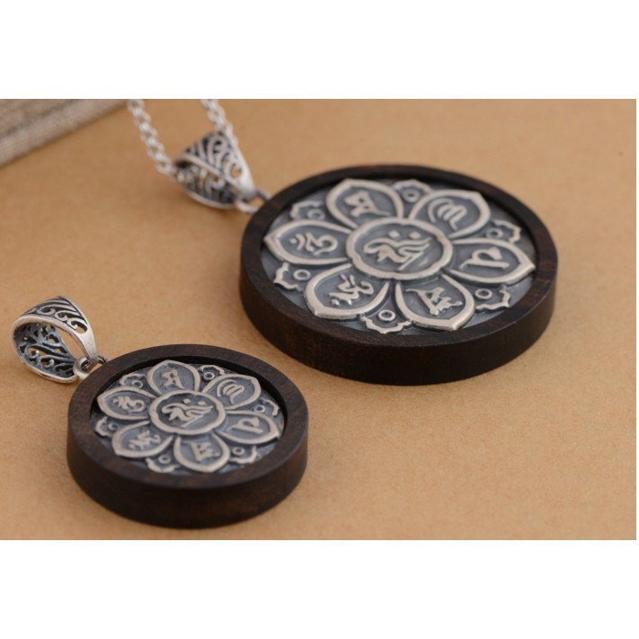 Mặt dây chuyền thần Chú Om Mani Padme Hum -DC344