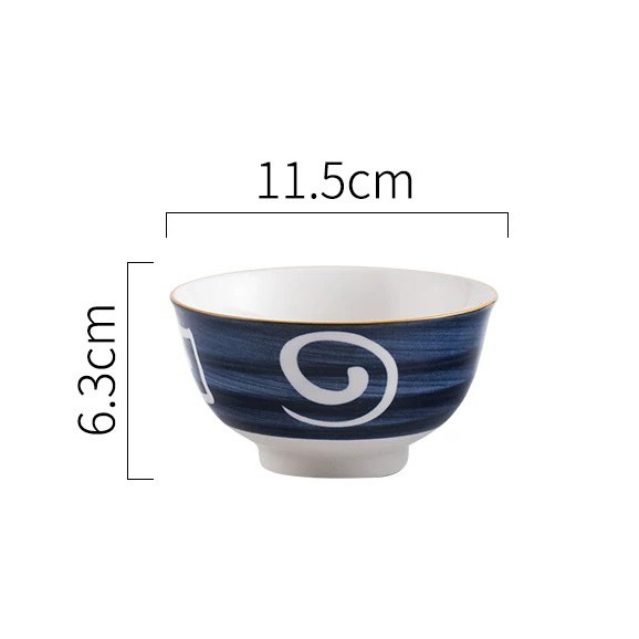 [Xả Hàng] Bộ bát đĩa sứ Ramen cao cấp Nhật Bản 4 họa tiết