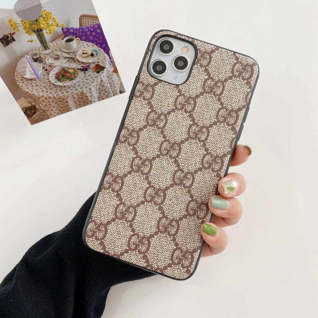 iPhone 12/12 Pro 12 Pro Max Case Ốp điện thoại da mềm in thương hiệu thời trang chất lượng cao cho iPhone 12/12Pro 12 11 Pro Max X XR XS MAX iPhone 6 6S 7 8 Plus