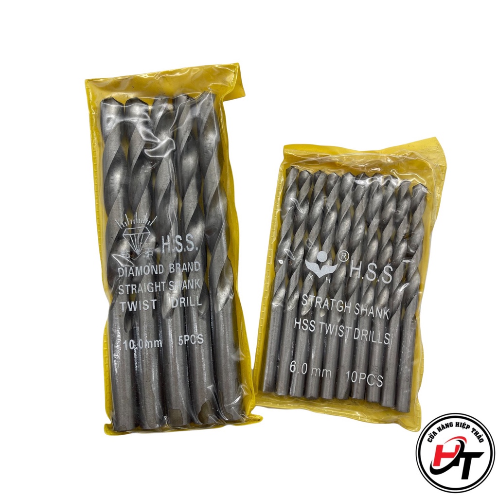 Mũi khoan gỗ và sắt thép HSS loại rẻ 2mm đến 10mm MKS-HSS-210