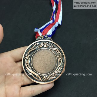 Phôi huy chương lá lúa- màu đồng
