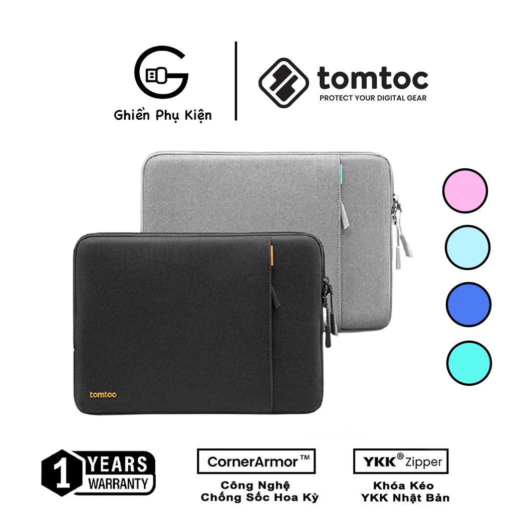 Túi Chống Sốc Tomtoc USA 360 Protective Macbook 13/14/15/16inch - Hàng Chính Hãng