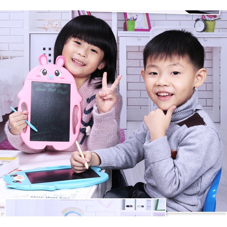 BẢNG TỰ XÓA ĐIỆN TỬ THÔNG MINH LCD 9INCH HÌNH THÚ DỄ THƯƠNG CHO BÉ TẬP VẼ VIẾT