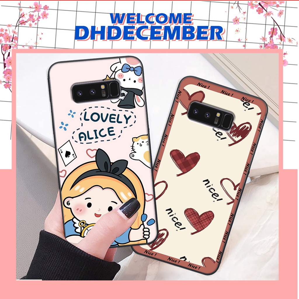 Ốp lưng Samsung  NOTE 8 in hình nice ,good luck happy ốp xinh viền dẻo đẹp chất