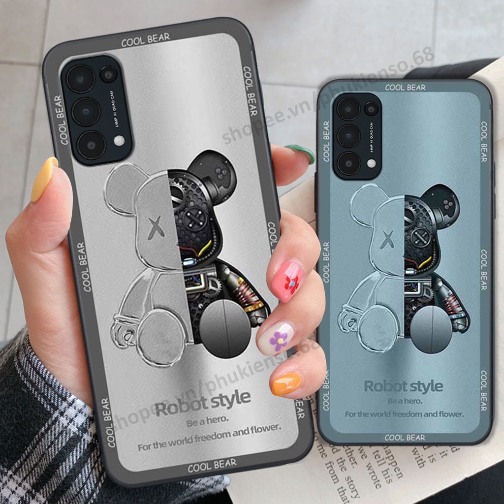 Ốp lưng điện thoại Oppo Reno5 4G / Reno5 5G / Reno 5 in hình gấu bear, kaws, doremon thời trang, ốp lưng cao cấp chất lư