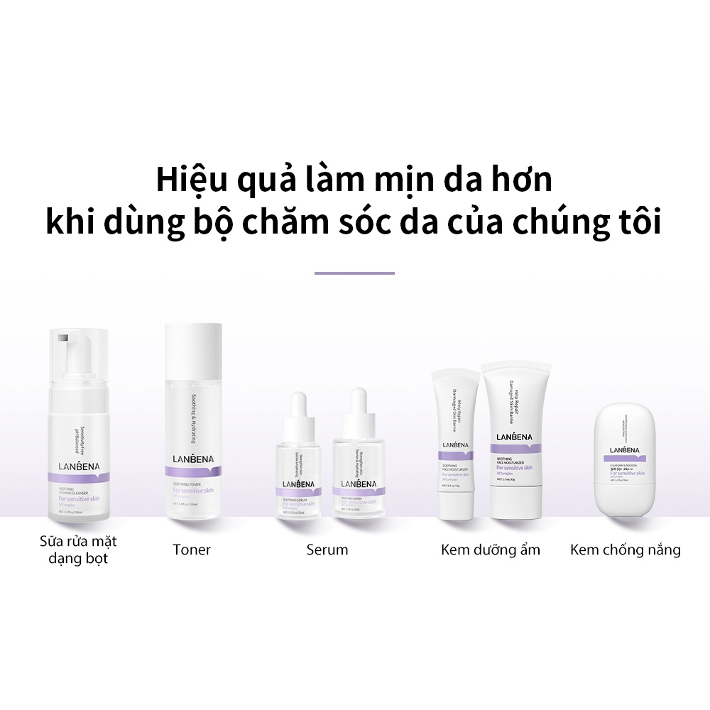 Kem dưỡng ẩm làm dịu LANBENA Phục hồi da Giảm ửng đỏ khô ngứa Dành cho da nhạy cảm