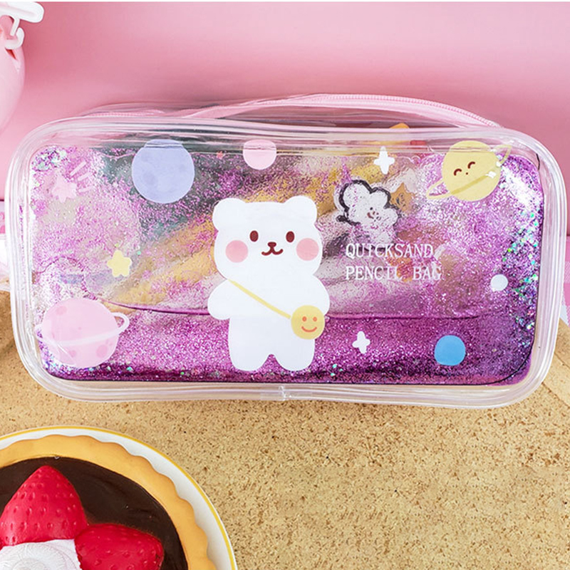 [Hàng mới về] Hộp bút trong suốt sức chứa lớn tiện lợi