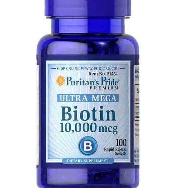 Viên Uống Mọc Tóc Puritan's Pride Biotin 10000 mcg - 100 viên