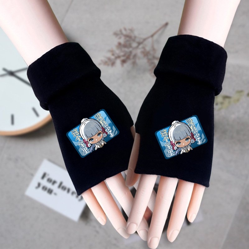 Găng tay len GENSHIN IMPACT ver CHỮ NHẬT thời trang cá tính thời trang anime chibi