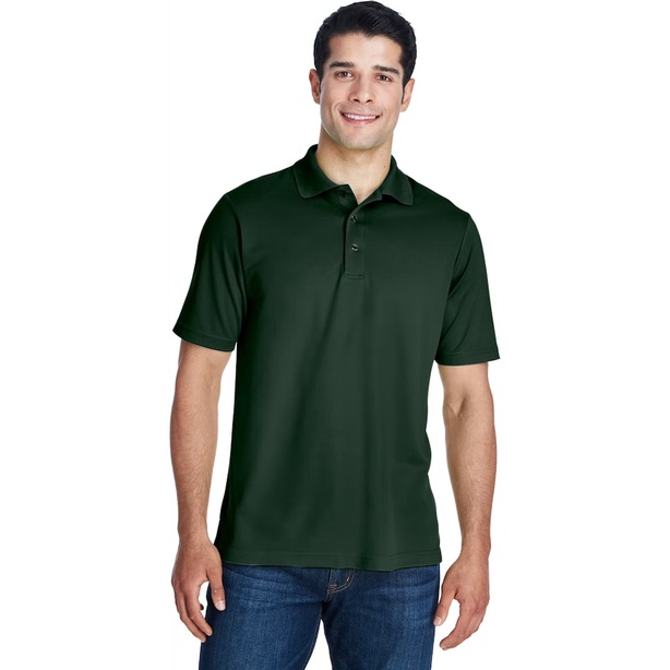 ÁO THUN POLO COTTON - XANH RÊU