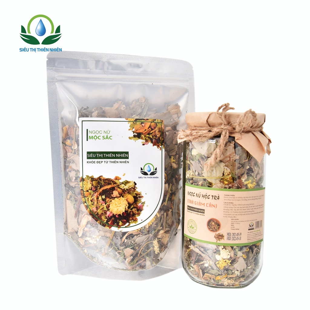 Trà giảm cân hạ mỡ máu Mộc Sắc gói 200g - Ngọc nữ mộc trà của siêu thị thiên nhiên | BigBuy360 - bigbuy360.vn