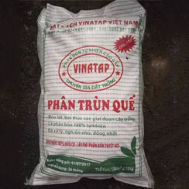 1 kg phân trùn quế - Worm fertilizer for flowers and ornamental plants