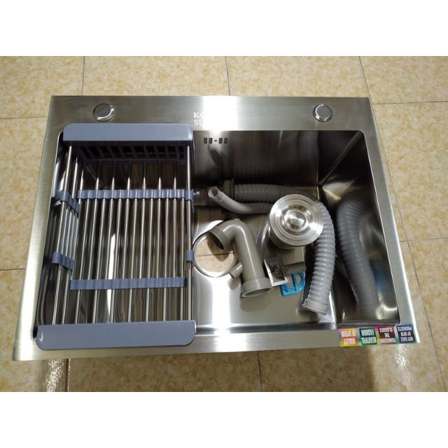 Chậu rửa bát inox 1 hố lớn Korea