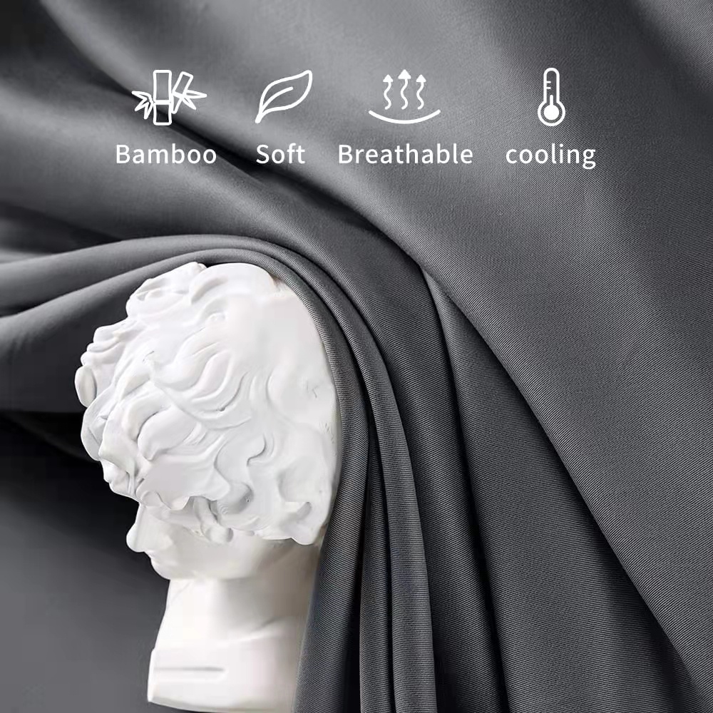 Tấm ga trải giường ABRACA DABRA 100% sợi tre lụa lạnh mát mẻ siêu mềm mại m9 1m8 sang trọng tiện lợi