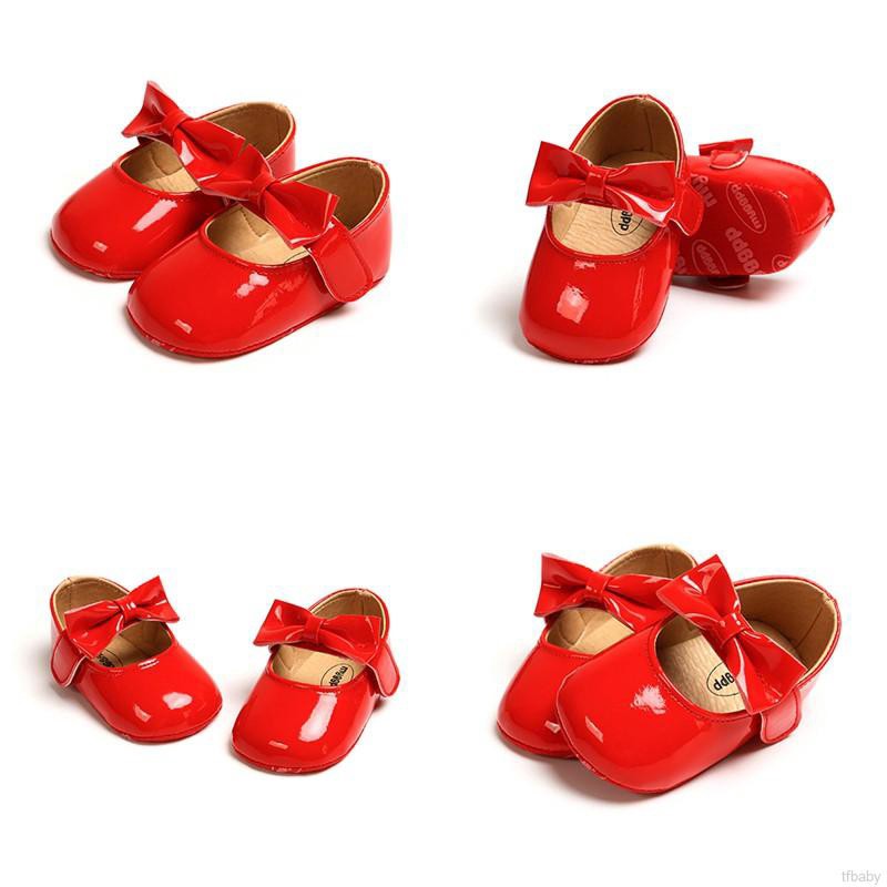 Giày Đế Mềm Thắt Nơ Cho Bé Gái (7 Màu)