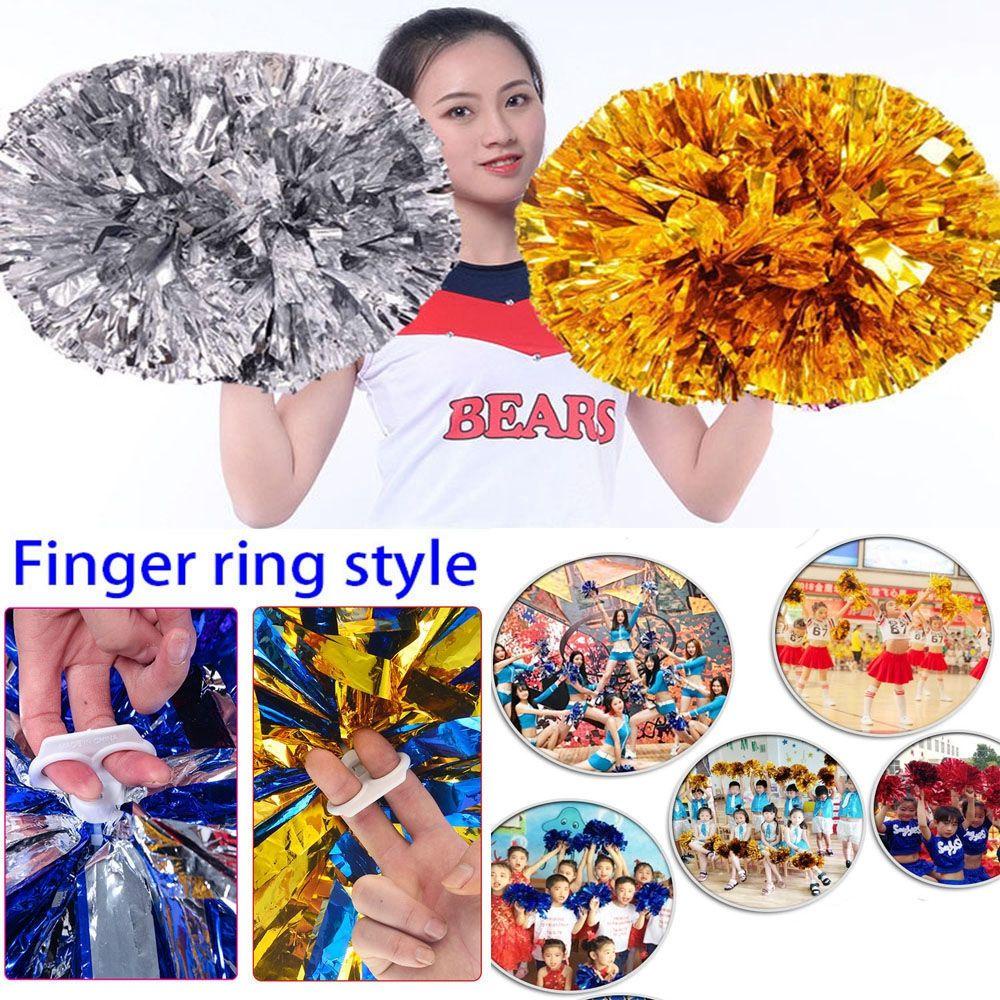 Clever Vòng Nhẫn Cổ Vũ Nhảy Múa Tay Cầm Hai Lỗ Gắn Quả Cầu Lông Sang Trọng