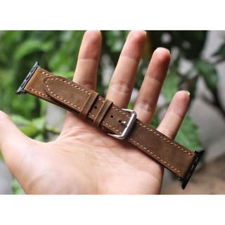 Dây đồng hồ Apple What Da Bò sáp 2 lớp [tặng kèm khóa + cây thay dây ]