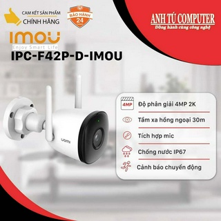 Camera Wifi 4 MP Imou IPC-F42P hỗ trợ Hotspot hàng chính hãng