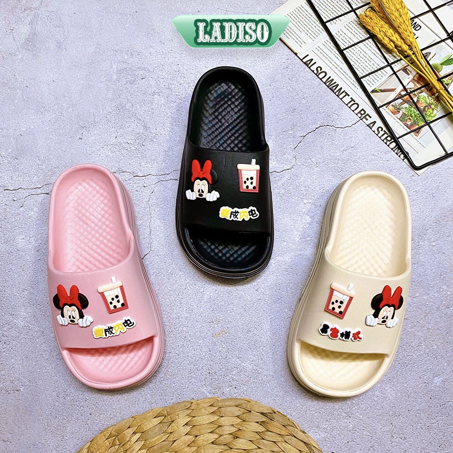 Dép quai ngang nữ chất liệu eva siêu nhẹ siêu êm mẫu trà sữa siêu hot LADISO TT415