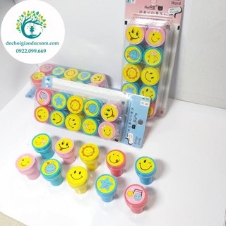 Bộ chiện đóng dấu mặt cười ICON set 10 cái