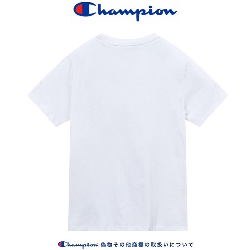 Áo Thun Cotton Ngắn Tay Dáng Rộng In Chữ Champion Cá Tính Cho Nam Nữ