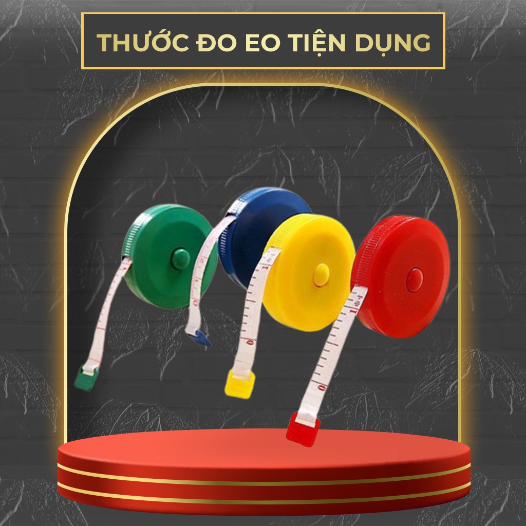 Thước Dây Cuộn Rút Cầm Tay Mini bỏ túi đo eo, nhỏ gọn - xinh xắn - tiện lợi 150cm J.Plus