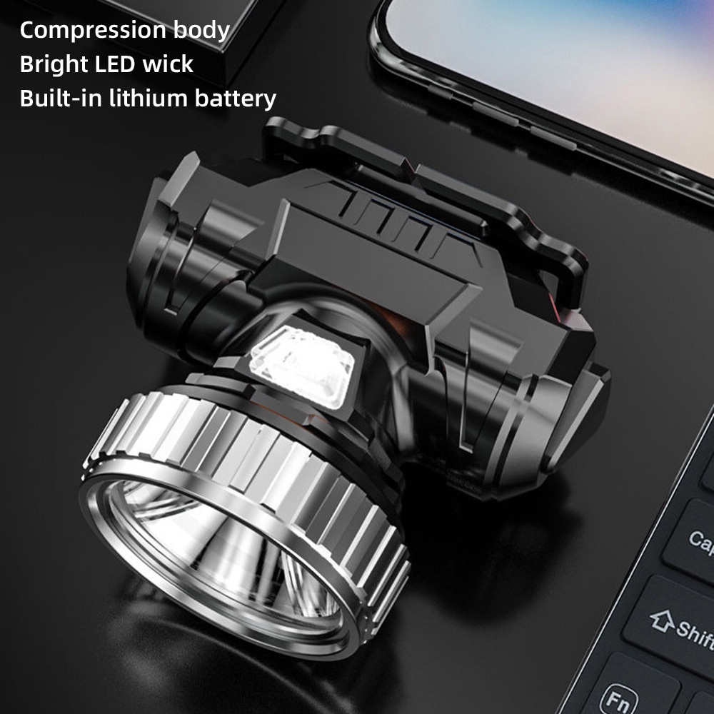 Đèn Led Đeo Đầu Siêu Sáng Chống Thấm Nước Có Thể Sạc Lại Tiện Dụng