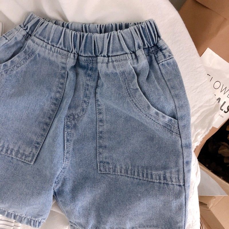 [Babycat] Hàng Có Sẵn Quần Short Denim Mỏng Mềm Mại Co Giãn Phong Cách Nhật Bản Hàn Quốc Mùa Hè Màu Xanh Đậm Phong Cách Phương Tây