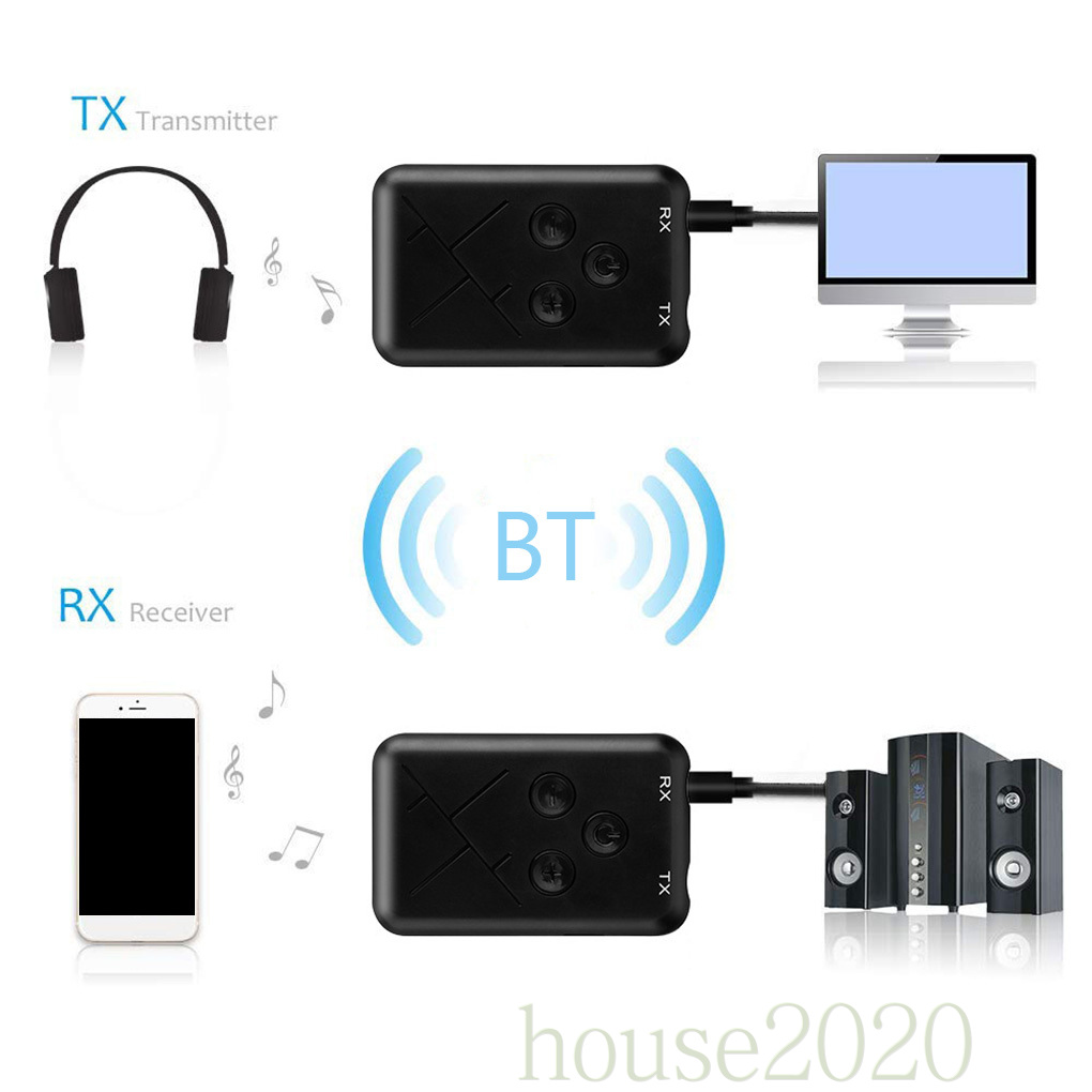 Bộ Thu Phát Tín Hiệu Âm Thanh Bluetooth 4.2 Không Dây 2 Trong 1 Giao Diện 3.5mm