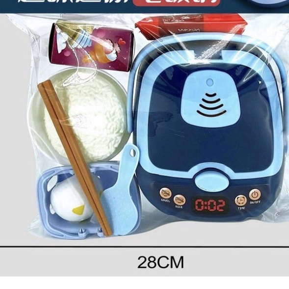 Đồ chơi Bộ nồi cơm điện kèm đồ nâú ăn món quà hấp dẫn  cho bé gái
