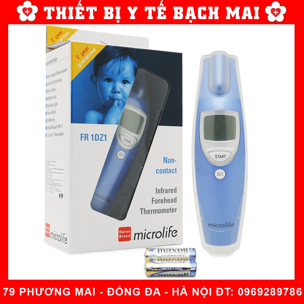 [BÁN CHẠY] Nhiệt Kế Hồng Ngoại Đo Trán Microlife FR1MF1- Thụy Sĩ