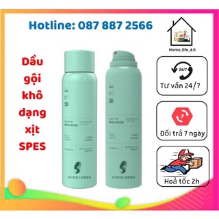 Chai xịt gội đầu khô SPES 3 tầng hương không dầu, chai xịt gội đầu cho ngày mưa
