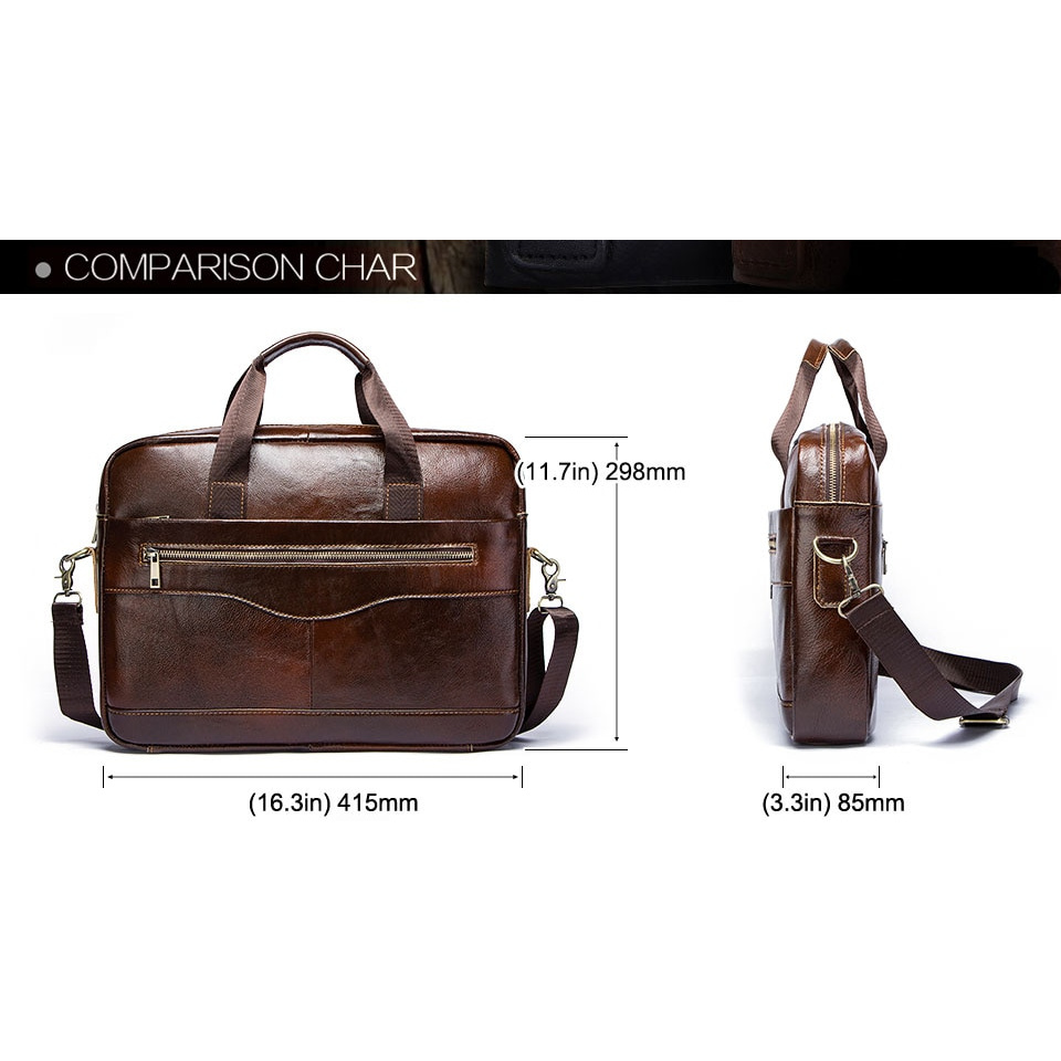 Cặp Da Đeo Chéo Thời Trang Cho Nam 14 '' | BigBuy360 - bigbuy360.vn