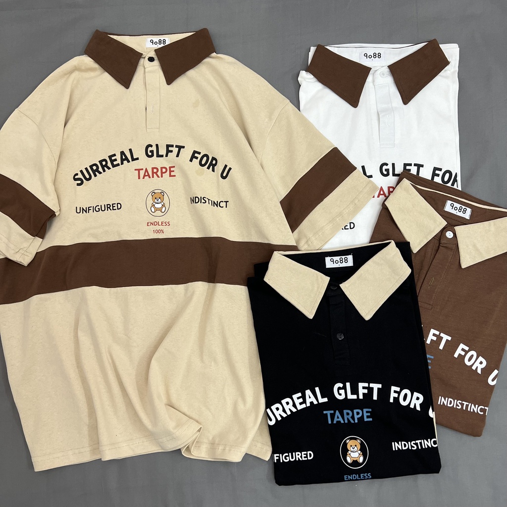 Áo thun polo tay lỡ MEANSTORE phông Unisex nam nữ tee oversize form rộng pull Ulzzang Hàn Quốc vải mềm