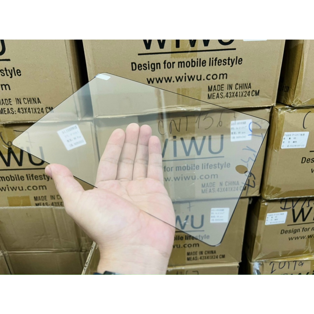 Kính cường lực Full màn hình Wiwu 2.5D cho iPad Gen 7,Gen 8,Gen 9 10.2, Air4 10.9, Air 5, 11 2018, 20,21 m1Chống Vân Tay
