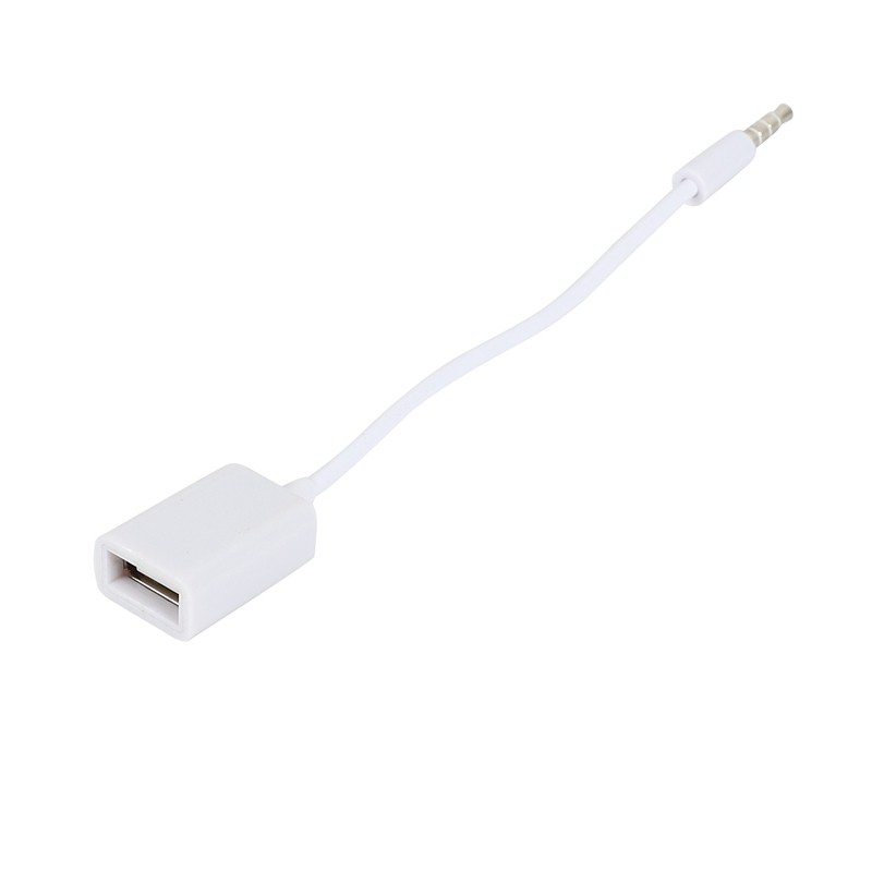 Bộ chuyển đổi giắc cắm âm thanh AUX 3.5mm sang cổng cắm USB 2.0 mp3 cho xe hơi