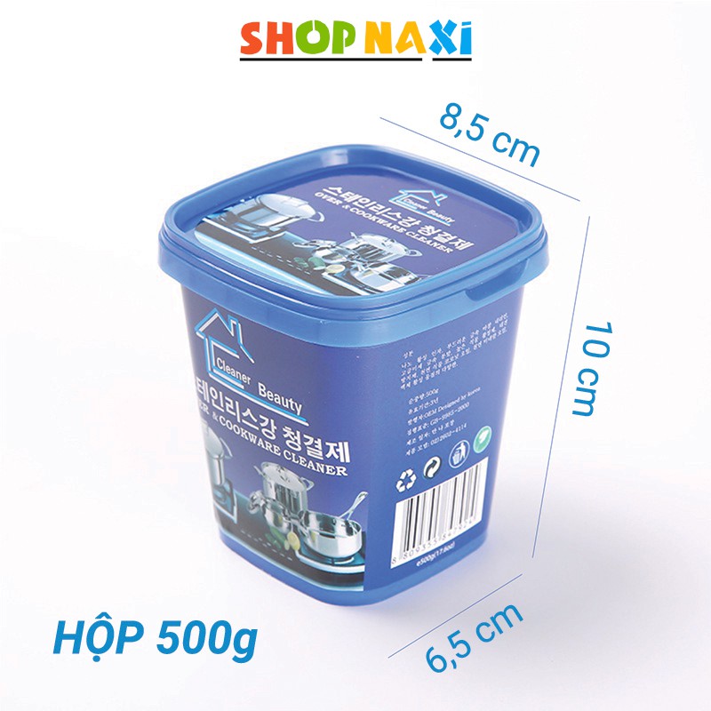 Combo 2 Hộp 500g - Kem Tẩy Xoong Nồi Hàn Quốc Đánh Bóng Kim Loại