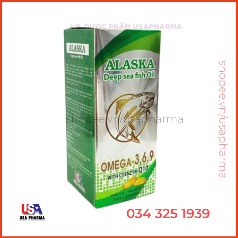 [Viên uống] Dầu cá Alaska OMEGA 3-6-9 GIÚP TĂNG CƯỜNG THỊ LỰC