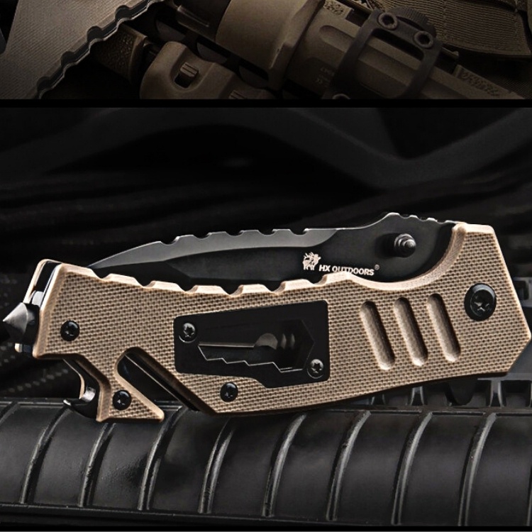Hx outdoors ZD-016 dao gấp dao bỏ túi EDC chiến thuật sinh tồn đa năng