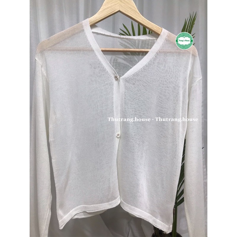 Áo cardigan len mỏng khoác ngoài dệt kim trơn Ulzzang Hàn Quốc MSP468 | BigBuy360 - bigbuy360.vn