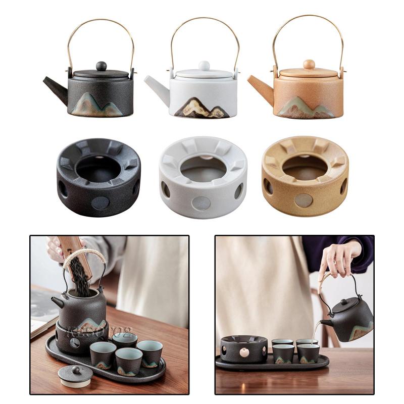 Ấm Trà Bằng Sứ 350ml Có Tay Cầm Tiện Dụng Cho Gia Đình 350ml