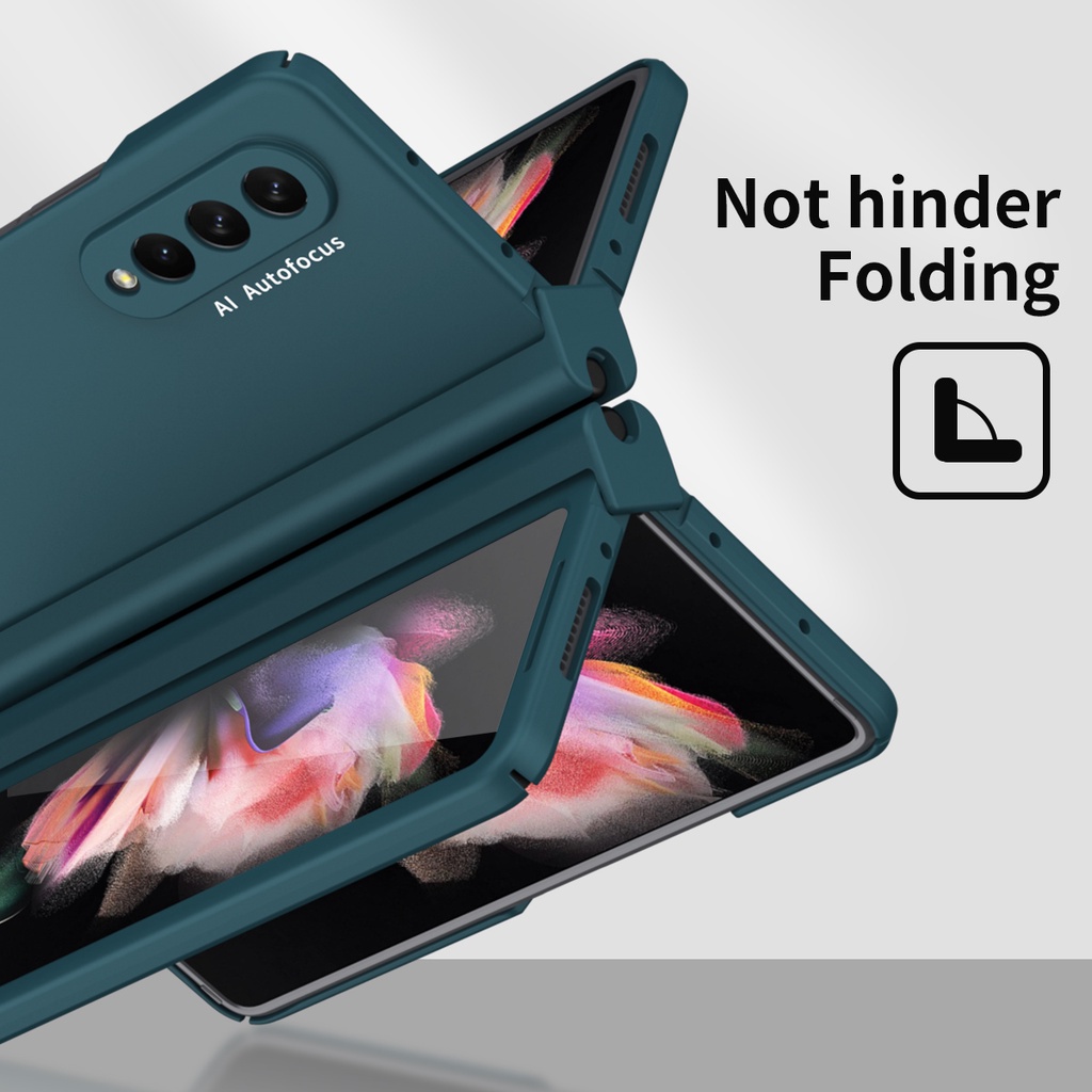 Ốp Điện Thoại Có Ngăn Đựng Bút Cảm Ứng Cho Samsung Galaxy Z Fold 5 3 2 4 5 5G Z Fold2 Fold3 Fold4 Fold5