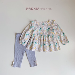 Set váy hoa thu đông cho bé
