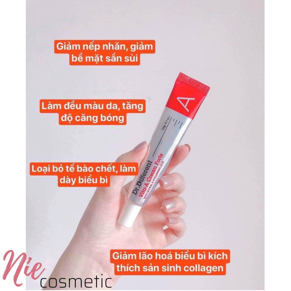 Kem dưỡng da Dr.different Vita A Cream Forte 0,1% (Retinal 0.1%)