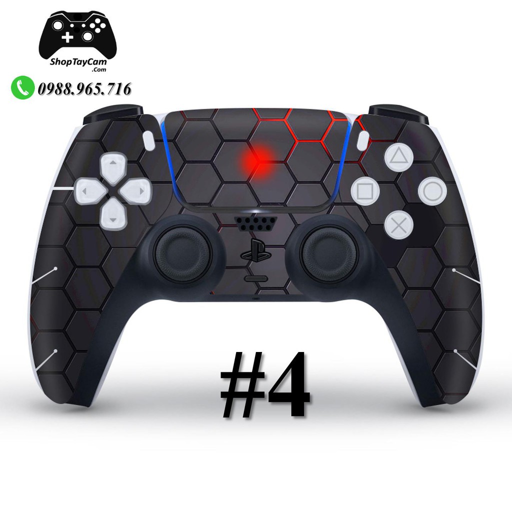 Miếng Dán, Skin Dán Cao Cấp Bảo Vệ Tay Cầm Sony DualSense 5 PS5 / PlayStation 5 Hàng Xịn Cực Đẹp | TOP BÁN CHẠY